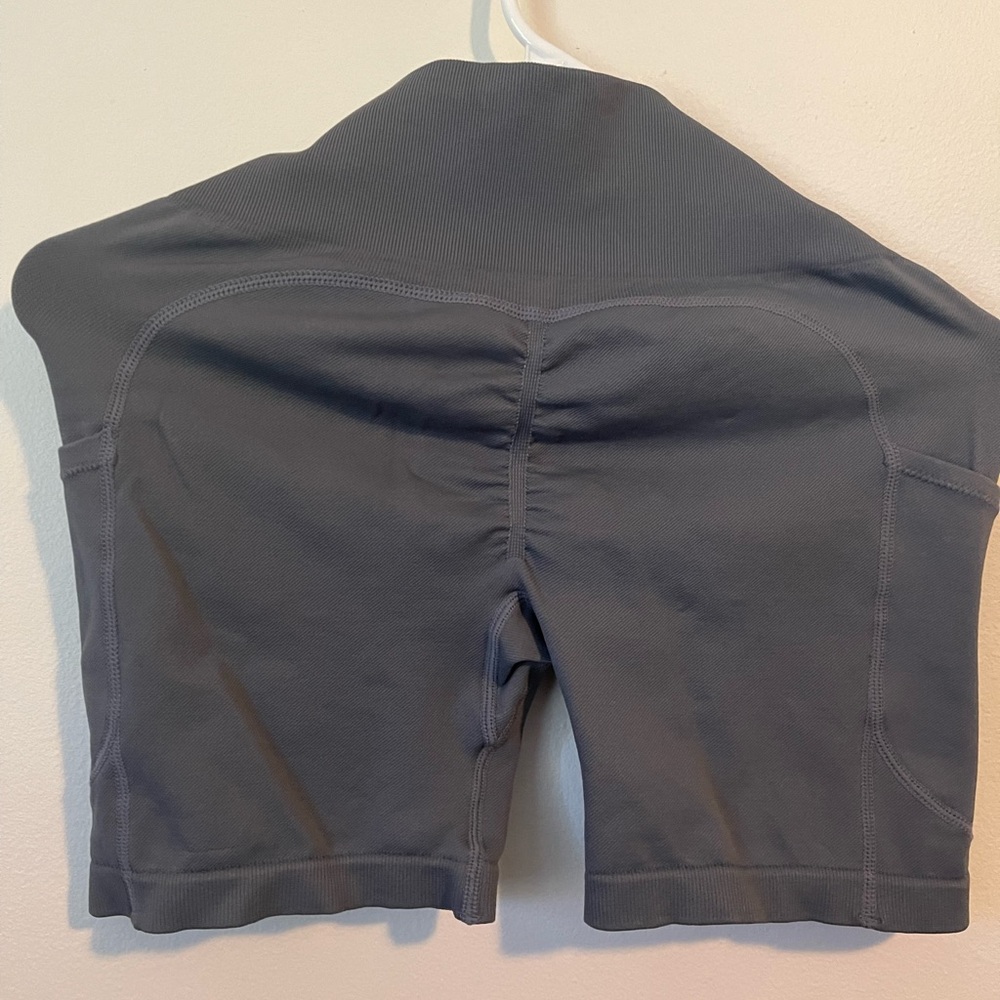 Gray Biker Shorts